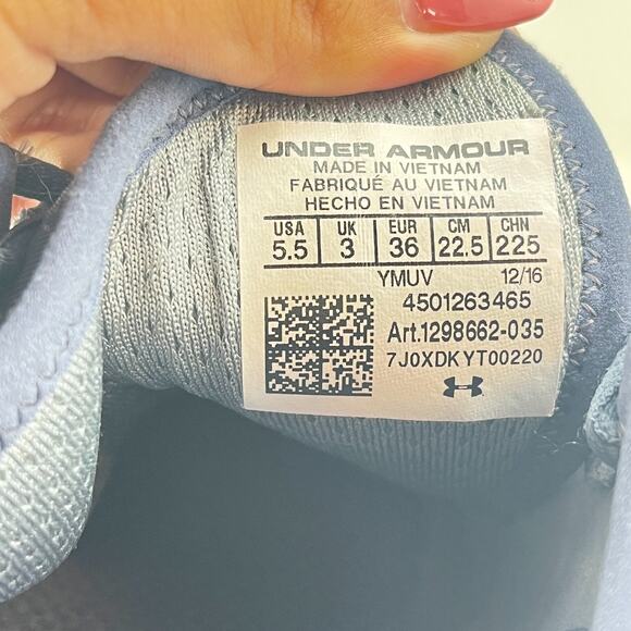 Under Armour Charged Bandit 3 Gray Blue Running Shoes Sneakers Women's Size 5.5 - Picture 12 of 14
